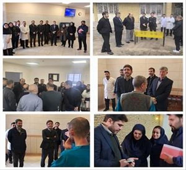 بازدیددکتر مشایخی مدیرکل فنی و حرفه ای استان از بیمارستان بابا باغی تبریزمورخ یکشنبه 18 آذرماه 1403